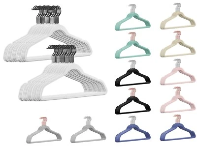 Luxus Samt Kleiderbügel Aufhänger Gold Rosegold Schwarz Silber Weiß Kleiderhaken