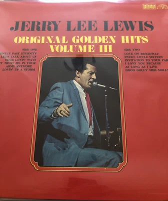 Mint- Jerry Lee Lewis Golden Hits Vol. III bellaphon Sun Records Stereo LP - Image 1 of 4
