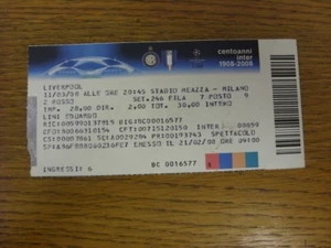 Biglietto 11/03/2008: Inter Milan v Liverpool [Champions League] ('centoanni inter - Foto 1 di 1