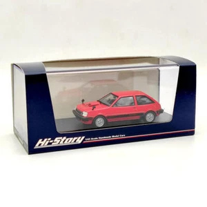 Hi-Story 1/43 1982 Mitsubishi Mirage II 1400 Turbo Red HS302RE Resin Model - Picture 1 of 6