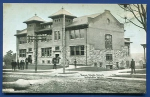 Hillsdale Michigan mi new High School old postcard - Picture 1 of 2