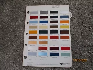 PAINT COLOR REFERENCE 1980 PAINT CHIPS FORD TRUCKS - Picture 1 of 3