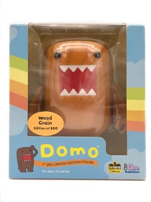 Domo Limited Edition 7" Wood Grain Figure by Qee NEW IN BOX ONLY 500 MADE - Image 1 of 4