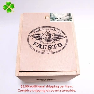 Caja de cigarros de madera vacía Fausto FT127 5,5" x 4,75" x 4,75" - Imagen 1 de 9