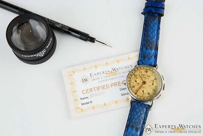 20 世纪 50 年代服务复古 Marvin Tropical Valjoux 72C Triple Date 计时腕表 — 第 1/4 张图片