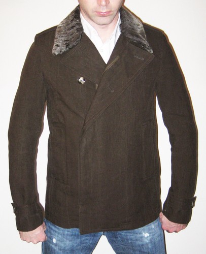 Valentino Pavone Uomo Marrone con Fodera Staccabile Taglia 38 Made in Italy