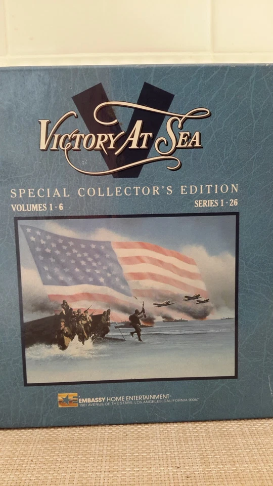 Victory at Sea Special Collectors Edition Vol. 1-6 VHS 6-Tape Set SEALED Pre-own - Image 1 of 4