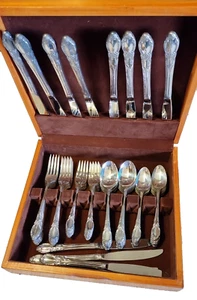 Rogers Silberbesteck Set 59 Teile mit Truhe - Bild 1 von 7