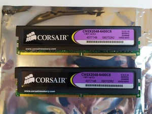 Corsair XMS2 4GB (2 x 2 GB) DDR2 Dual Channel Kit (PC6400 - 800Mhz) - Afbeelding 1 van 2