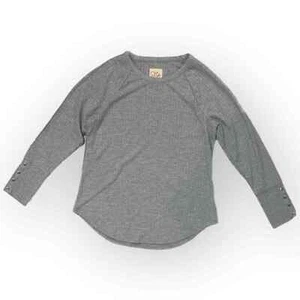 NWT CHASER Waffle Thermal Long Sleeve Tunic – Size XL – Heather Grey - Picture 1 of 4