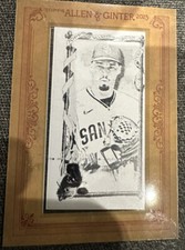 *1/1* 2023 Topps Allen & Ginter BLAKE SNELL Mini Black PRINTING PLATE *1 of 1*