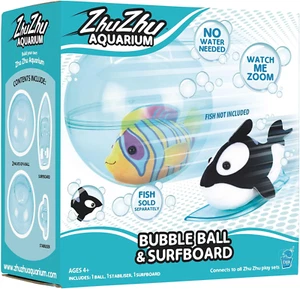 Zhu Zhu Pets Playset - Electronic Pets Aquarium Bubble Ball & Surfboard - Ages 4 - Picture 1 of 11