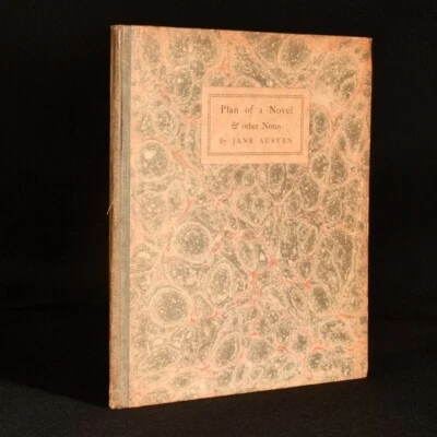 1926 Plan of a Novel Jane Austen Clarendon Press Limited Edition Scarce - Image 1 of 4