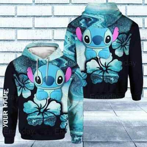 Stitch 3D HOODIE Mother Day Gift All Over Print Best Price Us size - Picture 1 of 3