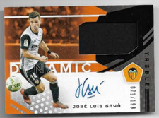 2018-19 Panini Treble Soccer Jersey Auto Card :Jose Luis Gaya #071/199