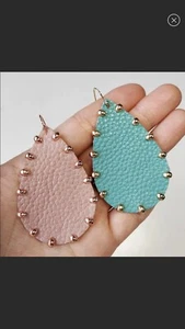 Neu mit Etikett Rouge Rosa Silber Ohrstecker Träne Ohrhänger. - Bild 1 von 3