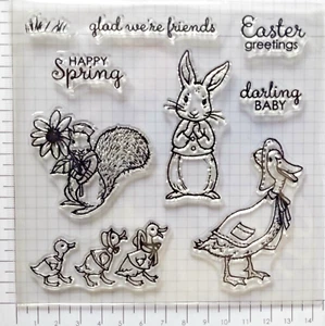 Stempel und Stanzen Set Ostern Fable Friends Neu - Bild 1 von 8