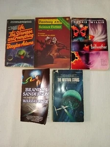 Lot of 5 Douglas Adams Mercury Press Connie Willis Brandon Sanderson Dan Morgan  - Imagen 1 de 12