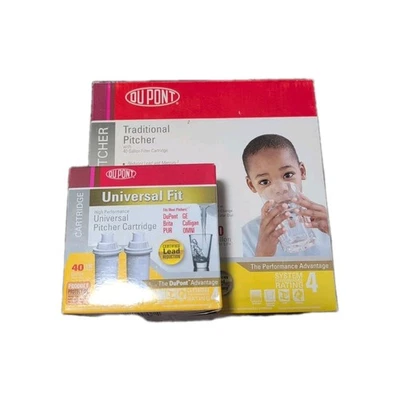 DuPont Universal Fit Water Filter(2 Pack) Pitcher Cartridge With Pitcher 40 Gal - Image 1 of 3