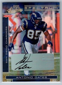 /50 2006 Playoff Absolute - Spectrum Gold  Antonio Gates #123 (AU) - EX - Picture 1 of 2