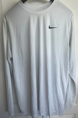 Nike Dri Fit Para hombres 2XLT XXLT Blanco Correr Entrenamiento Camisa Gimnasio Correr Caminar Entrenamiento Foto 1 de 4