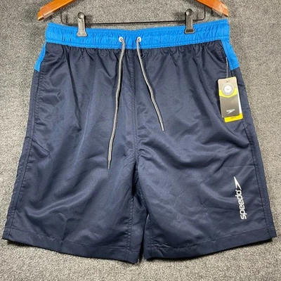 Nuevo con etiquetas Pantalones Cortos de Natación Speedo Comfort Elastizados Para Hombre XL Azul Cordón UPF50+ Forrados  Foto 1 de 4