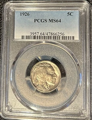 1926 Buffalo Nickel PCGS MS64 - Image 1 of 4