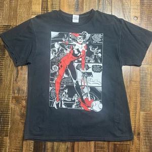 Harley Quinn Grafikdruck Shirt Größe Large DC Villain schwarz Large offiziell DC - Bild 1 von 7