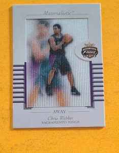 2001-02 Fleer Focus #M-CW Chris Webber Materialistic Away - Picture 1 of 2