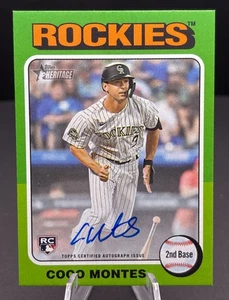 2024 Topps Heritage High Number - Real One Autographs Coco Montes #ROA-CMON - Bild 1 von 2