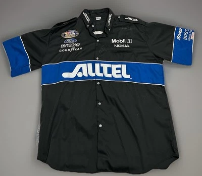 Alltel #12 Ryan Newman NASCAR Racing Crew Shirt Jersey Simpson USA Signed 2004 - Image 1 of 4