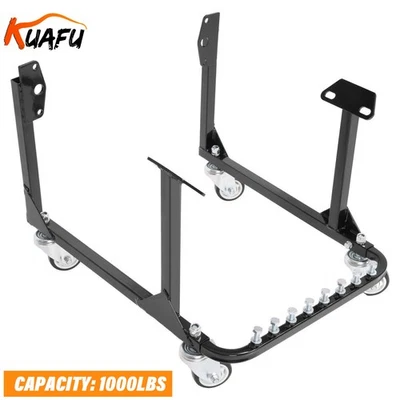 For Chevy V8 Motors Heavy Duty Steel Engine Cradle Stand with Wheels 1000lbs Foto 1 de 4