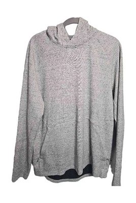 Sudadera con Capucha Lululemon At Ease Para Hombre Gris Texturizada Doble Punto Pullover Talla Grande  Foto 1 de 4