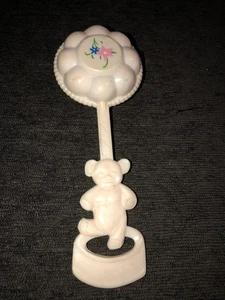 Vintage Plastic Baby Rattle from the 1940s - Teddy Bear Handle - Picture 1 of 5