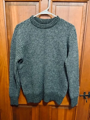 Suéter de lana LLBean gris ojo de pájaro para hombre S Foto 1 de 4