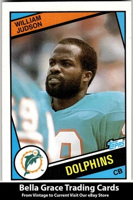 1984 Topps William Judson #122 Miami Dolphins Rookie NFL - Image 1 of 2