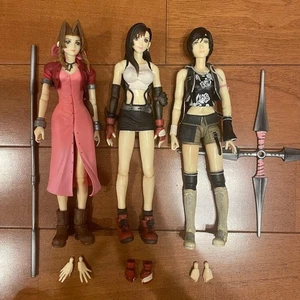 Final Fantasy 7 Play Arts Action Figure Set Aeris Tifa Yuffie Rare Collectible - Picture 1 of 3