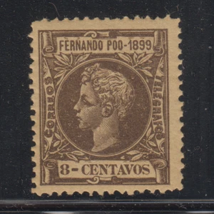 FERNANDO POO PO ESPAÑA 1899 NUEVO MINT MNH EDIFIL 61 SCOTT 55 LOTE 1 - Imagen 1 de 1