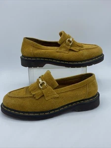 Dr Martens 27425213 Tan Suede Fringed Loafers UK 9.5 - Picture 1 of 10