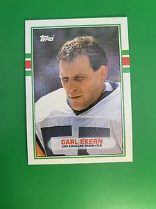 1989 Topps Carl Ekern #126 Los Angeles Rams - Picture 1 of 2