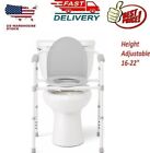Adult Toilet Seat Potty Chair Folding Commode Chamber Bedside Portable Gray NEW