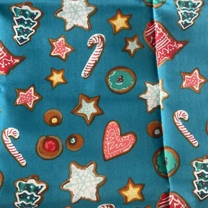 Christmas Cookies Cotton Fat Quarter 18”x22” New - Picture 1 of 2