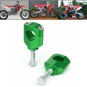 28mm Handlebar Risers Bars Motorcycle Motor Green Fit for Honda CR250R 99-07