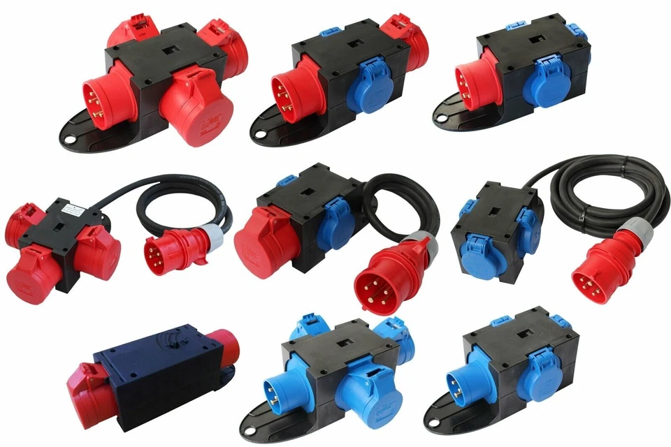 CEE Adapter Stromverteiler Baustromverteiler Verteiler 230V / 400V / 16A / 32A - Bild 1 von 1