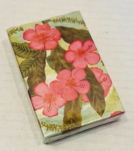 Vintage SEALED Floral Pink Flowers Deck of Playing Cards - Bild 1 von 6