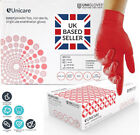 DISPOSABLE GLOVES POWDER FREE LATEX FREE VINYL RED TATTOO CAR HEALTHCARE MEDICAL