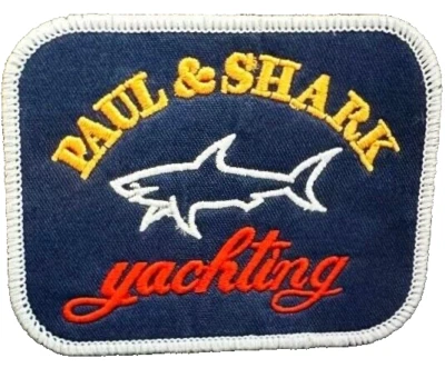 GORGEOUS PAUL & SHARK YACHTING EMBROIDERED IRON-ON PATCH...VERY HARD TO FIND... - Image 1 of 2