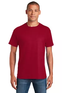 T-shirt uomo Gildan 5000 cotone pesante manica corta semplice bianca S-3XL - Foto 1 di 37