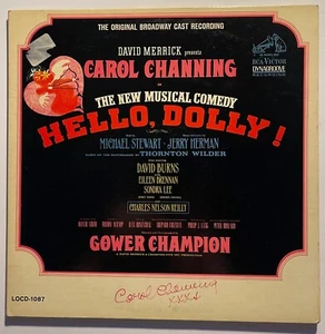 🎭 SELTEN 1964 CAROL CHANNING SIGNIERT "Hello Dolly" Soundtrack🎭 - Bild 1 von 9