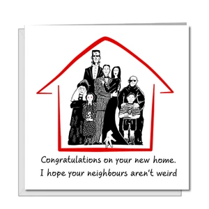 Funny New Home Card New House Card Congratulations Humorous weird neighbours - Picture 1 of 6